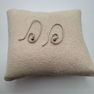 andora Retired 925 Compose Swirl Dangle Earrings Post Hooks